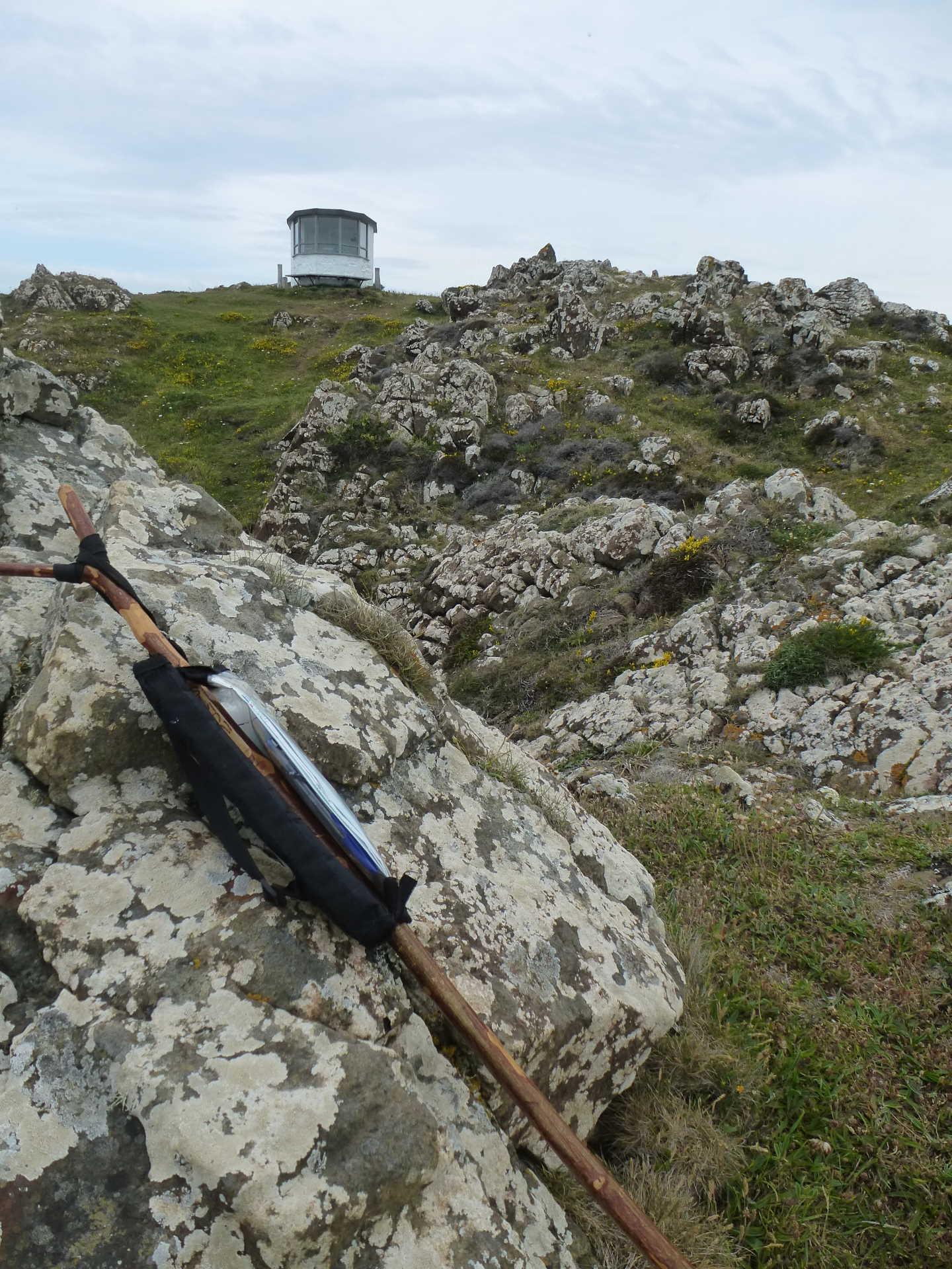A small lookout on top of a hill